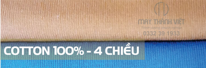 Vai cotton 100 4 chieu May ao phong dong phuc dep 1