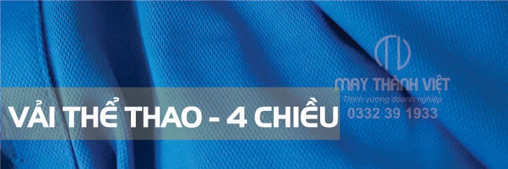 Vai the thao 4 chieu dep Vai mat may dong phuc gia re 1