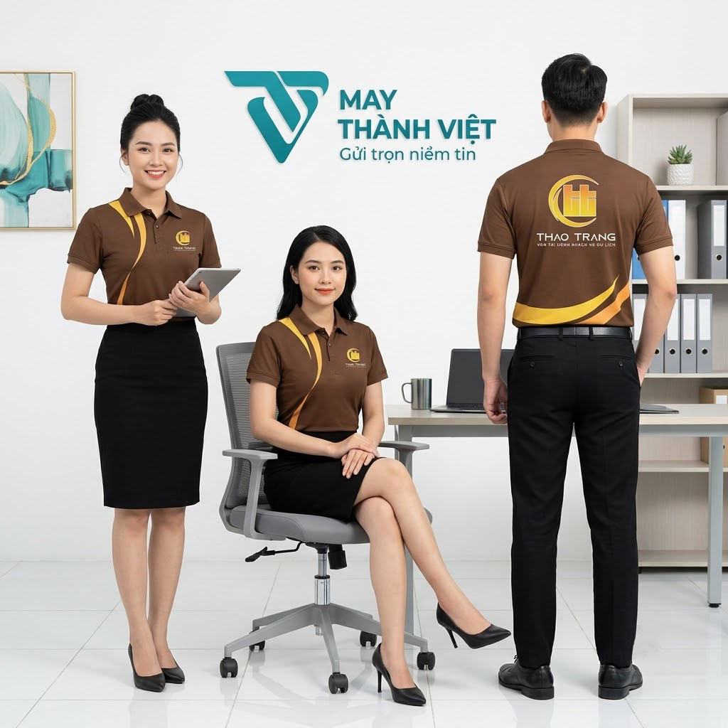 áo đồng phục có cổ ao dong phuc co co 1