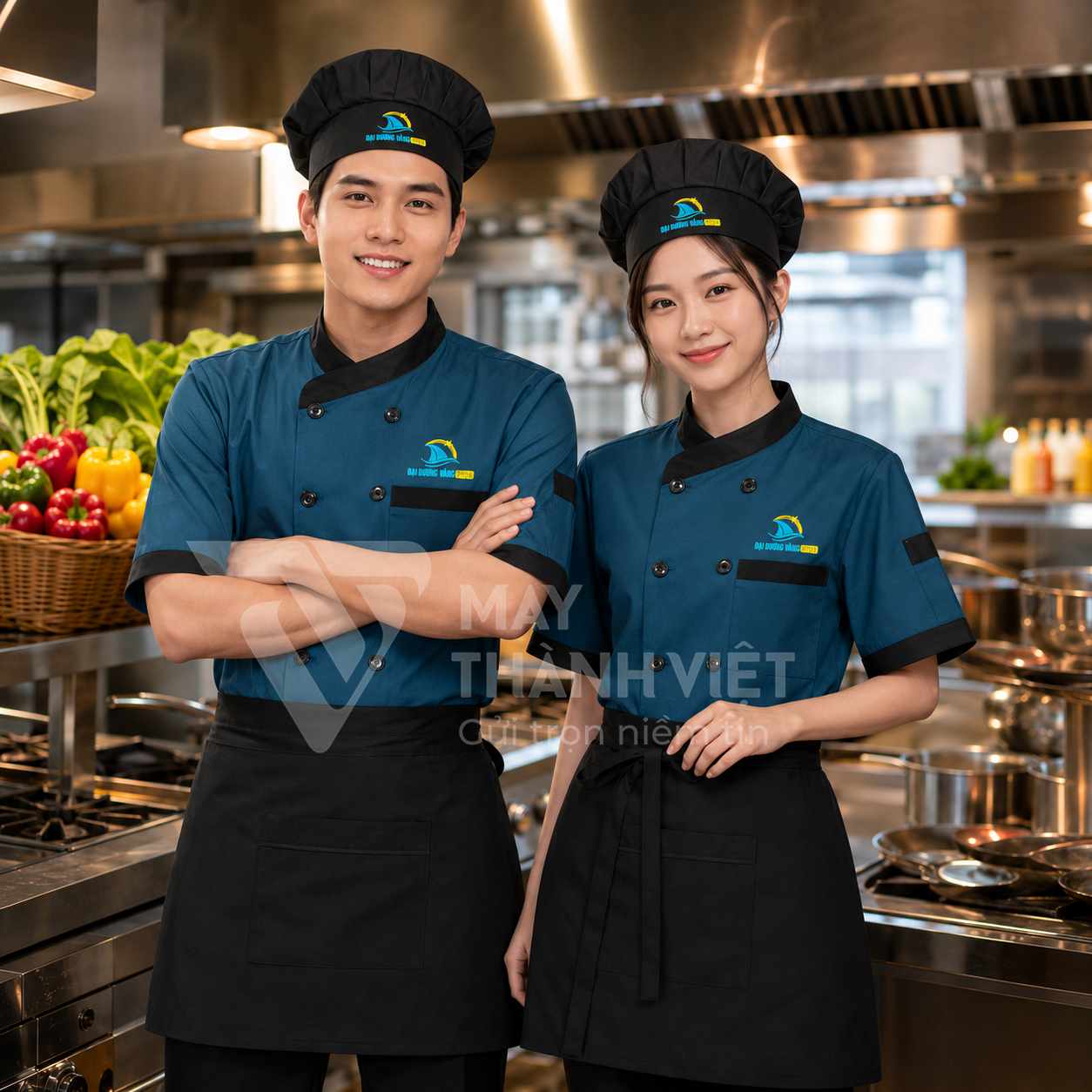 áo làm bếp ao lam bep