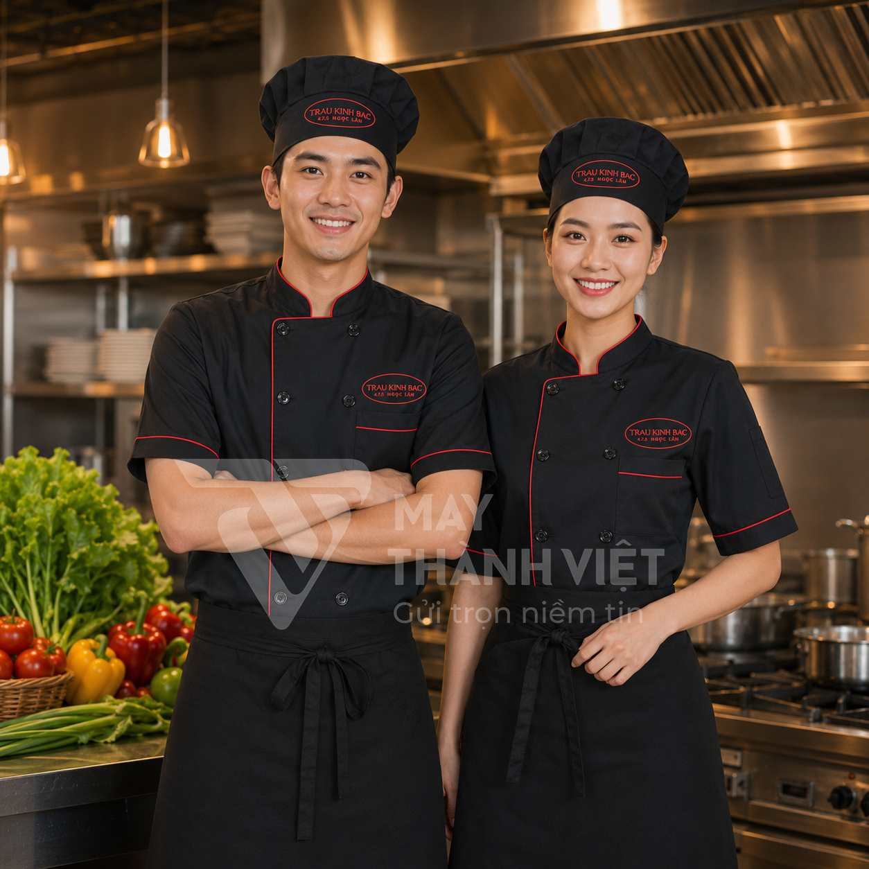 đồng phục bếp đẹp dong phuc bep dep