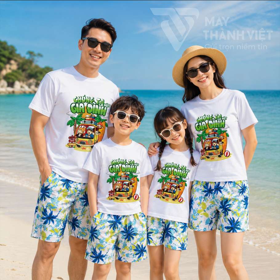 đồng phục đi biển màu trắng dong phuc di bien mau trang