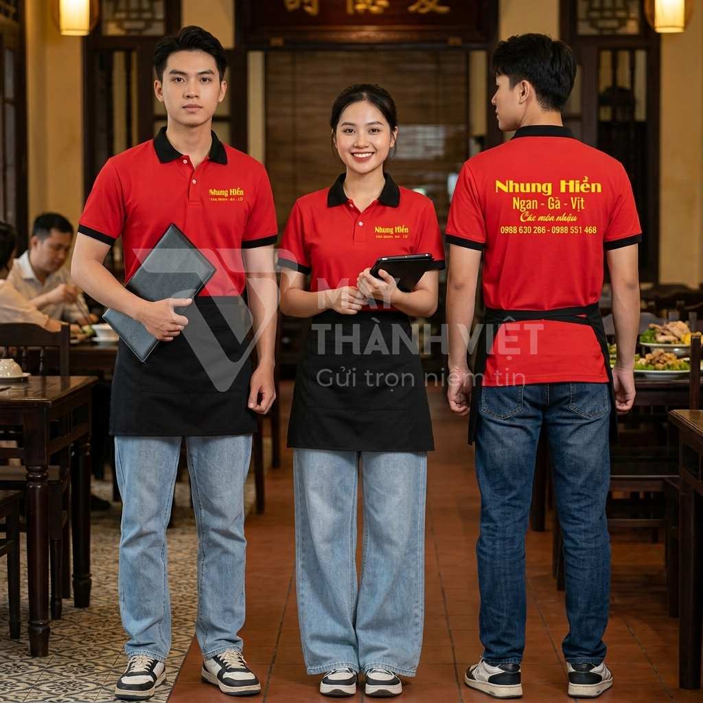đồng phục nhà hàng đẹp dong phuc nha hang dep