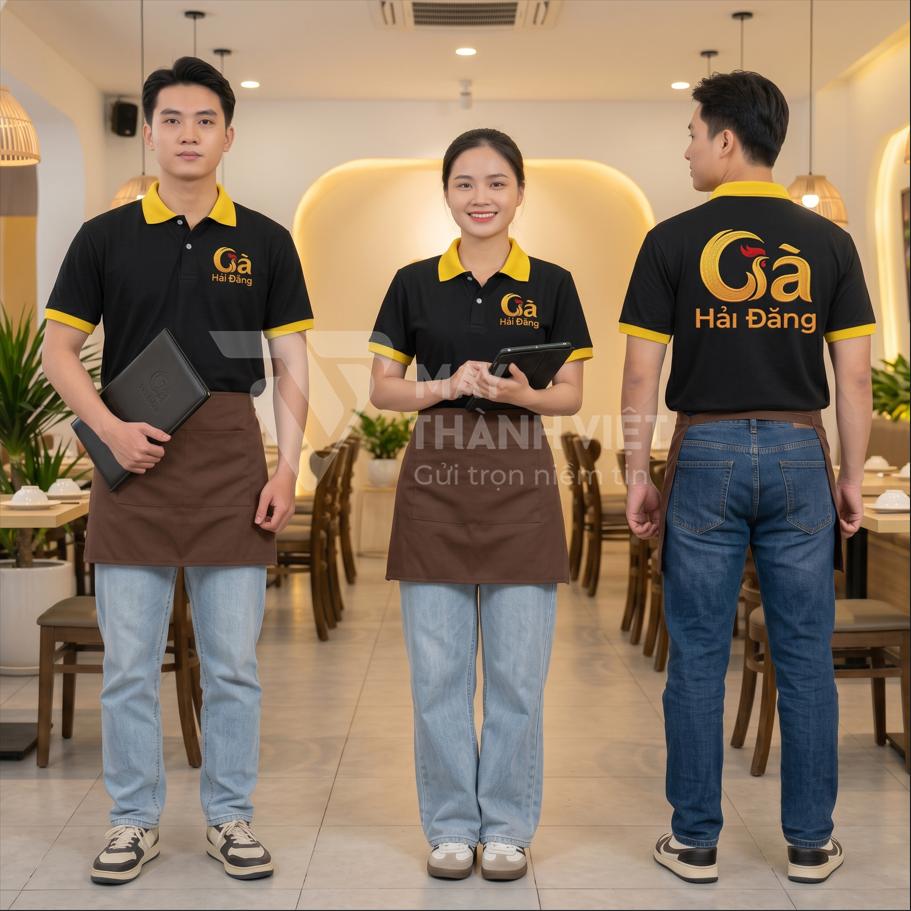 đồng phục quán ăn đẹp dong phuc quan an dep