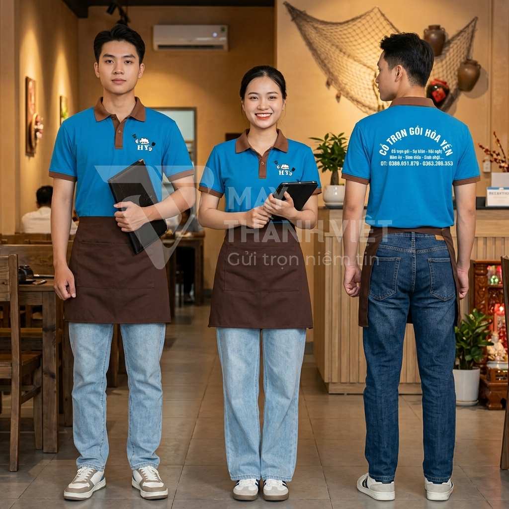 in áo đồng phục nhà hàng ở đà nẵng in ao dong phuc nha hang o da nang