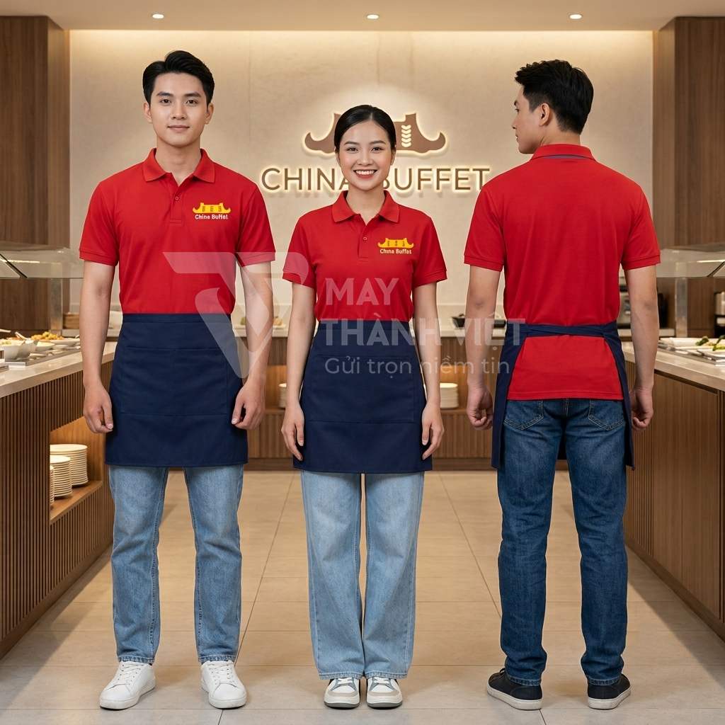 in áo đồng phục nhà hàng ở nha trang in ao dong phuc nha hang o nha trang