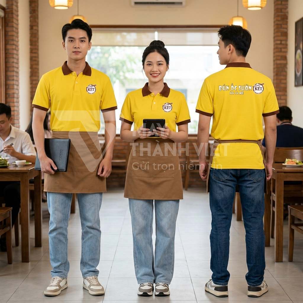 in áo đồng phục nhà hàng ở phú thọ in ao dong phuc nha hang o phu tho