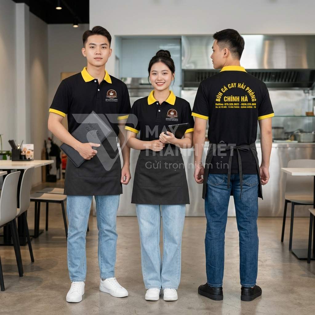 in áo đồng phục nhà hàng ở sapa in ao dong phuc nha hang o sapa