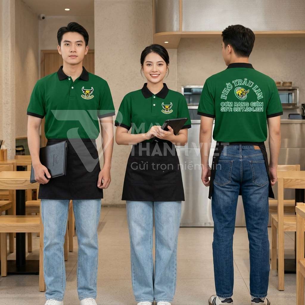 in áo đồng phục nhà hàng ở vĩnh phúc in ao dong phuc nha hang o vinh phuc