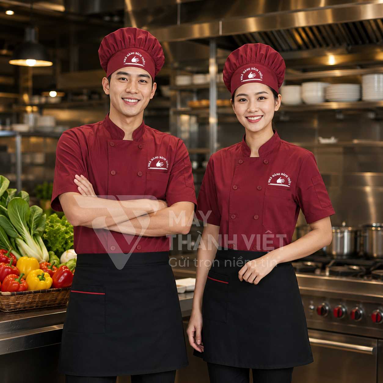 mẫu áo bếp mau ao bep 1