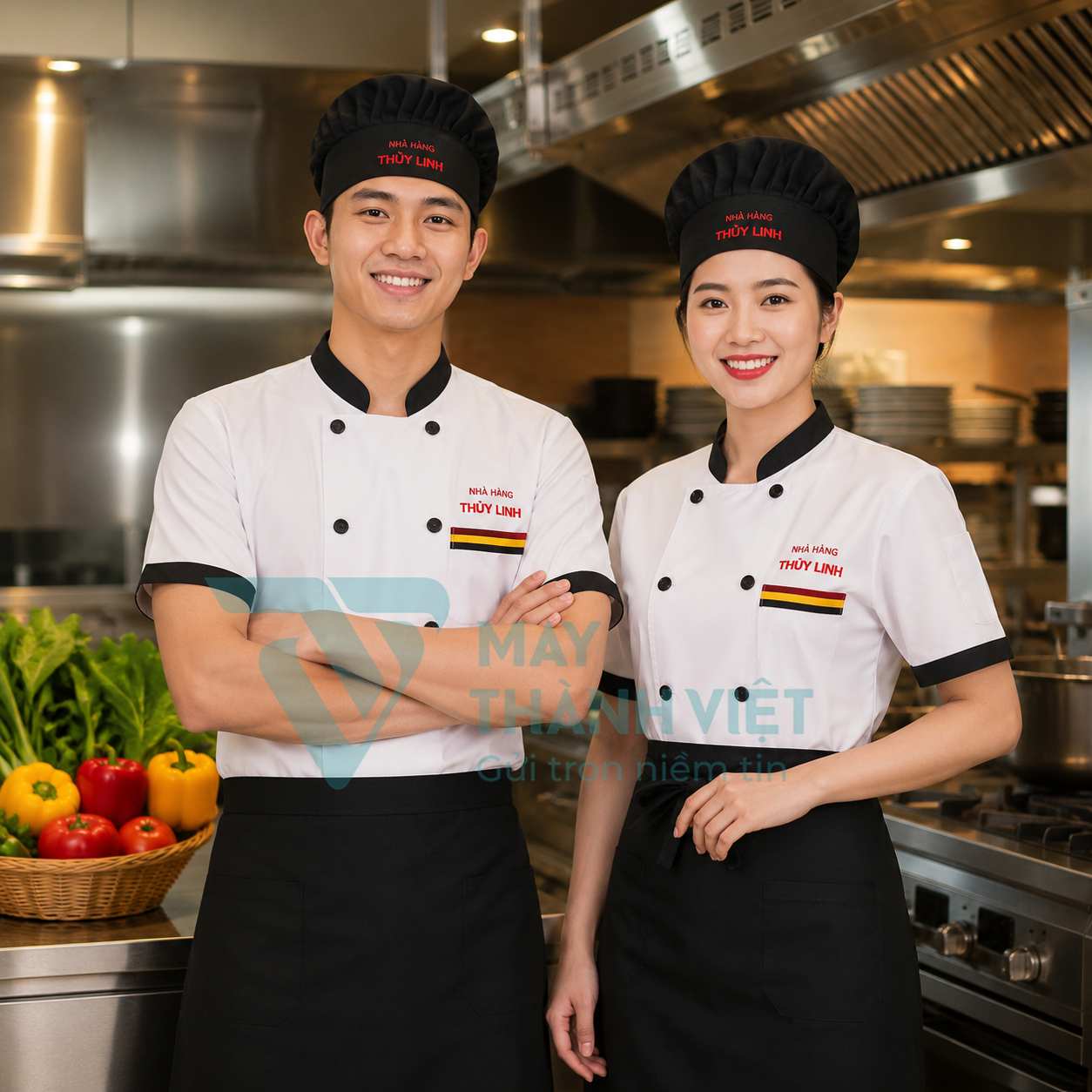 mẫu áo bếp đẹp mau ao bep dep