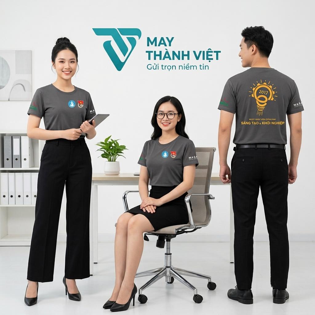 may áo phông đồng phục công ty may ao phong dong phuc cong ty