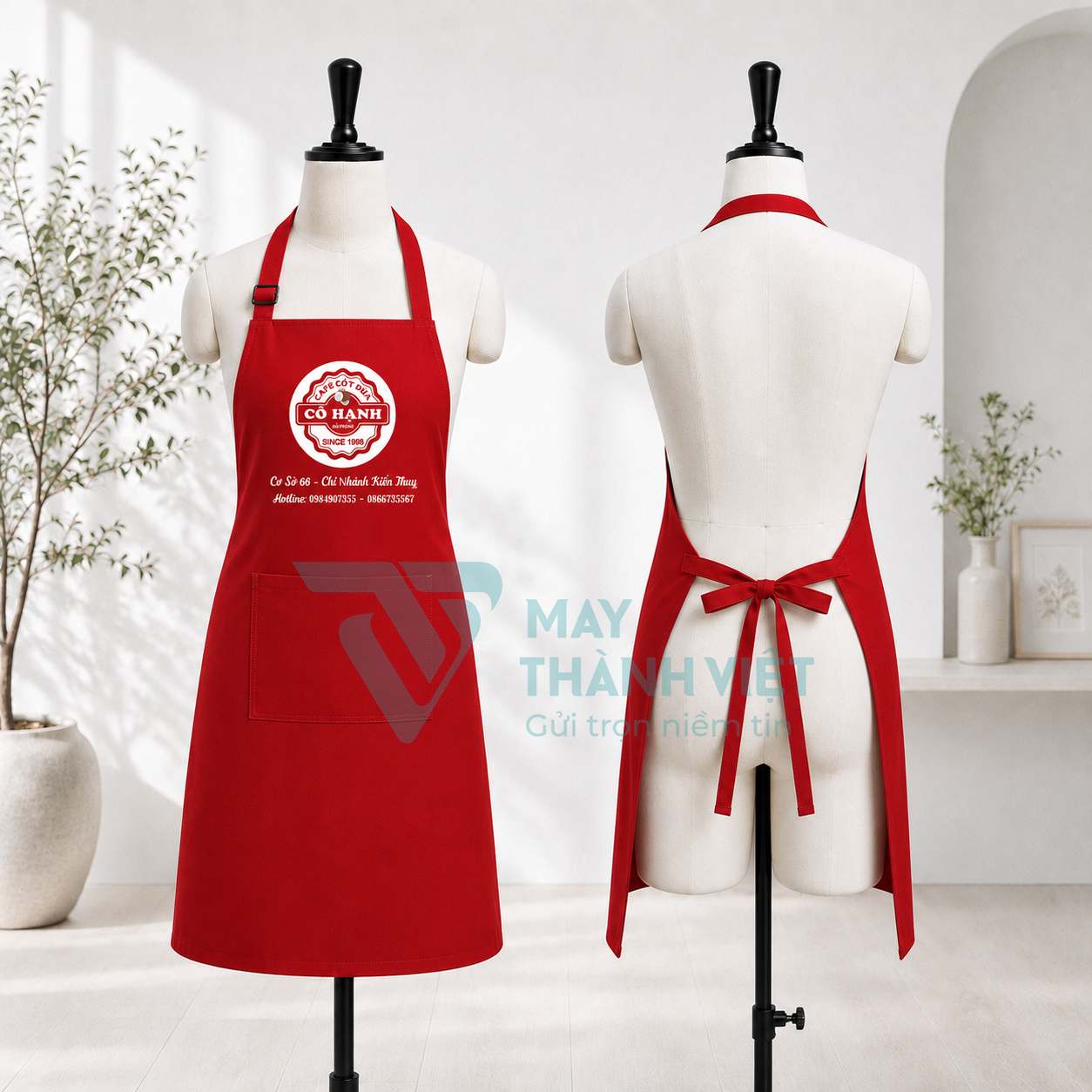 tạp dề caro tap de caro