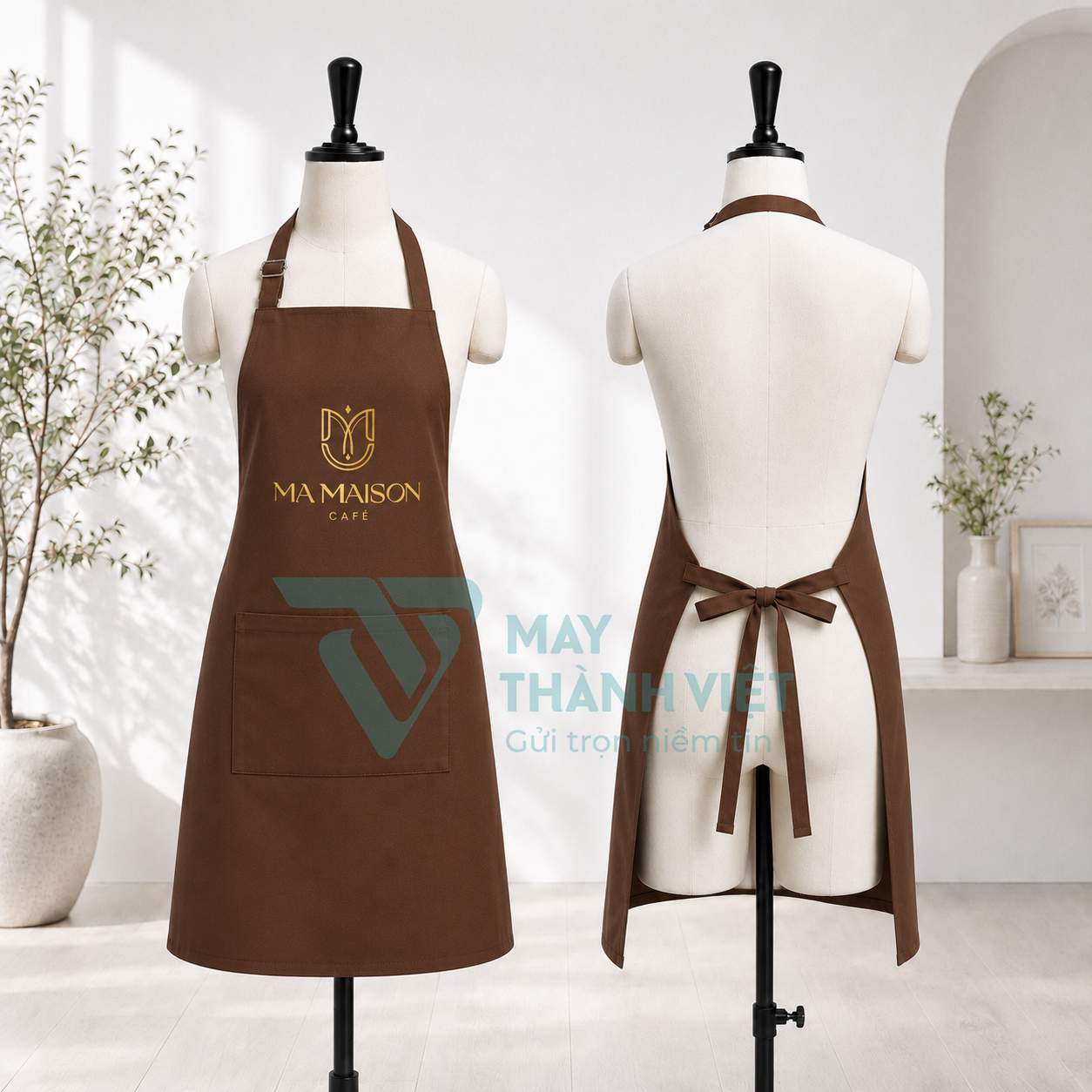 tạp dề có túi tap de co tui