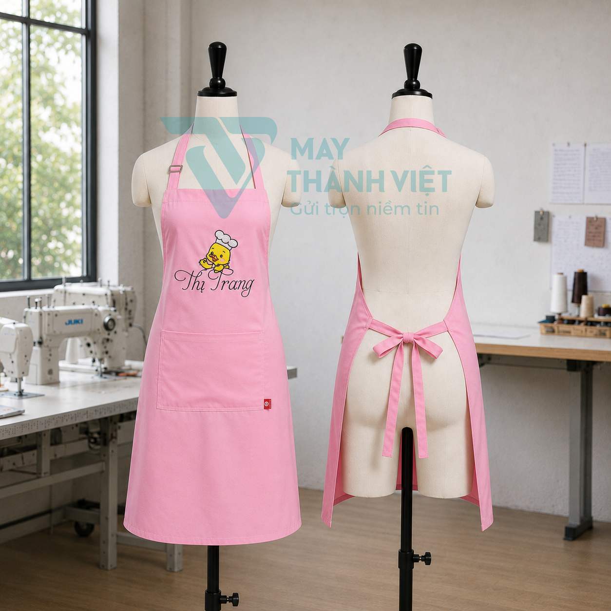 tạp dề hoa thỏ tap de hoa tho