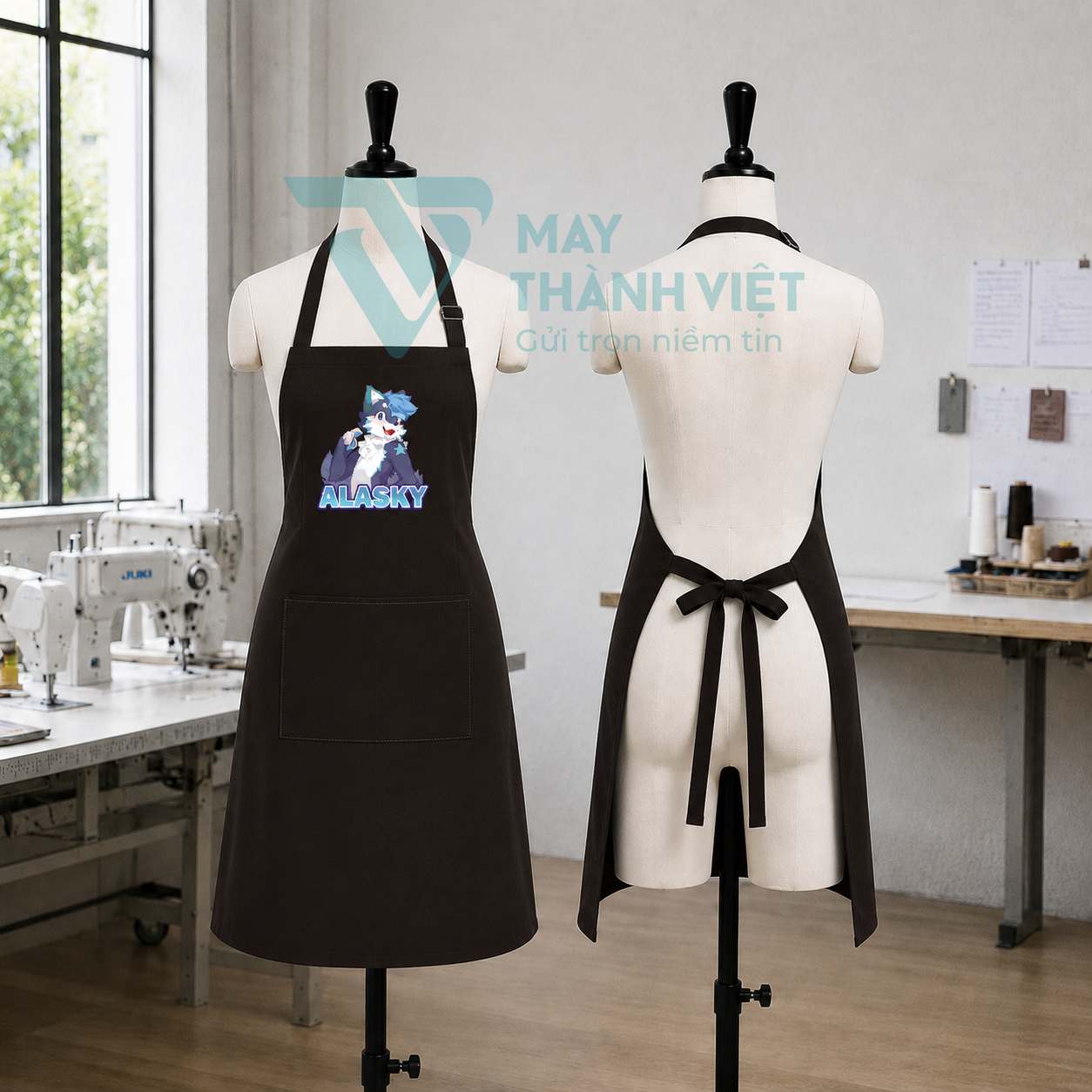 tạp dề may sẵn tap de may san
