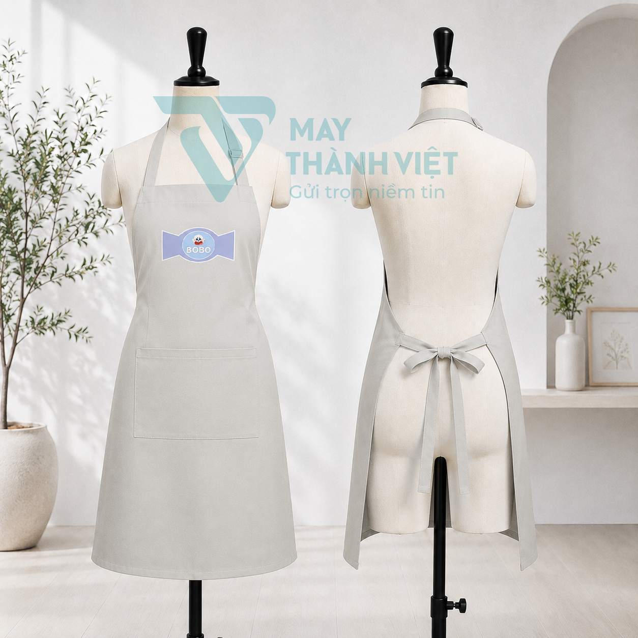 tạp dề trắng tap de trang