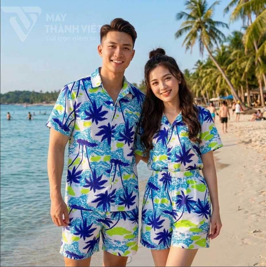 Áo Hawaii Đi Biển Ao Hawaii Di Bien