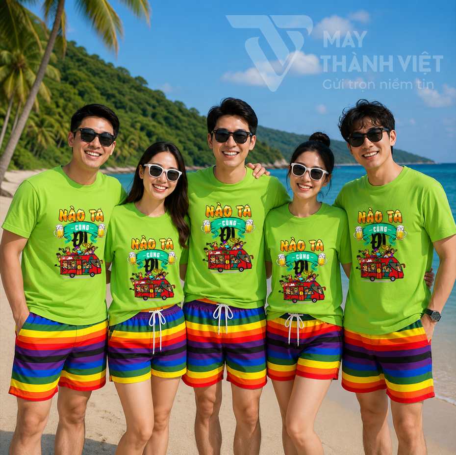 áo đồng phục đi du lịch ao dong phuc di du lich