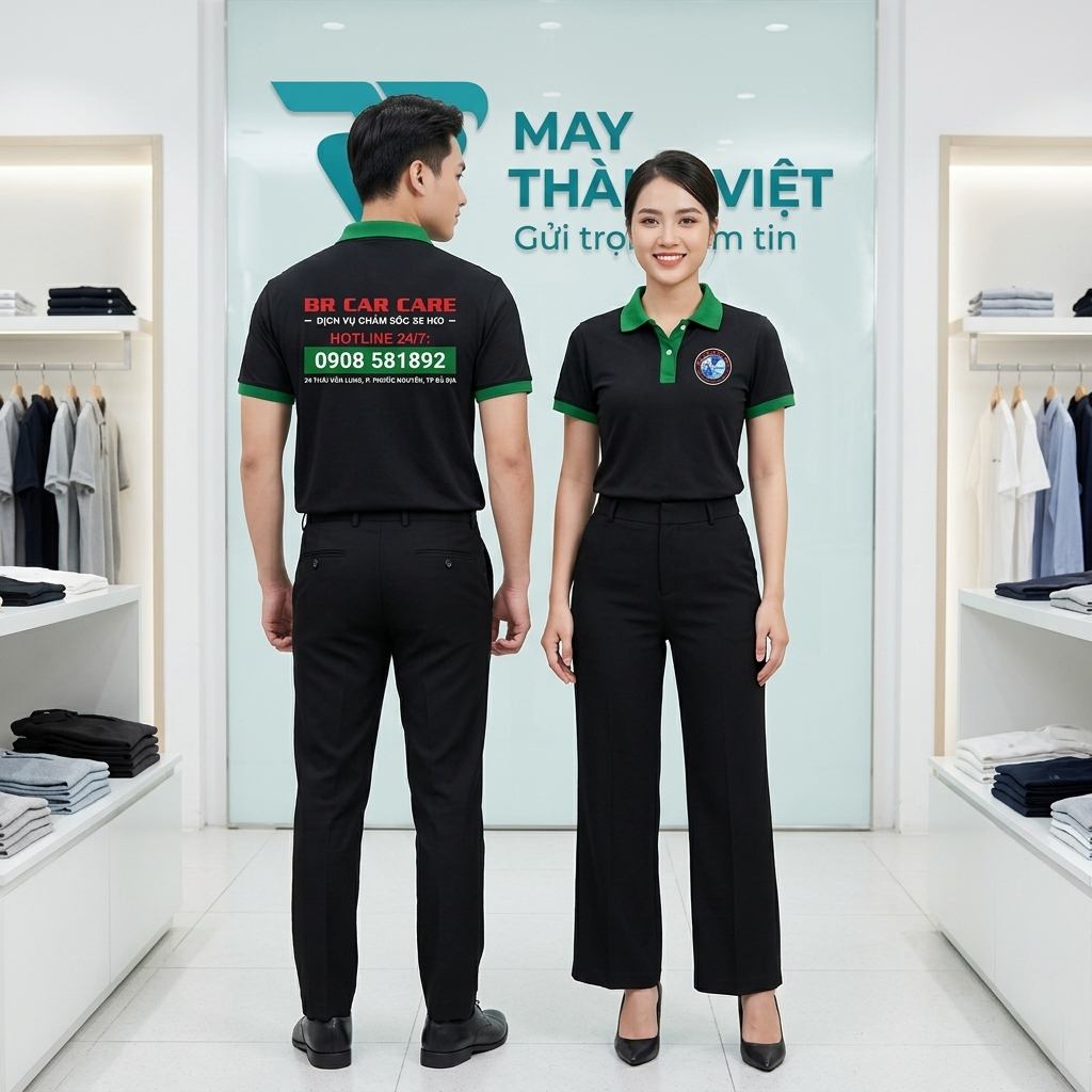 áo đồng phục gara ô tô ao dong phuc gara o to