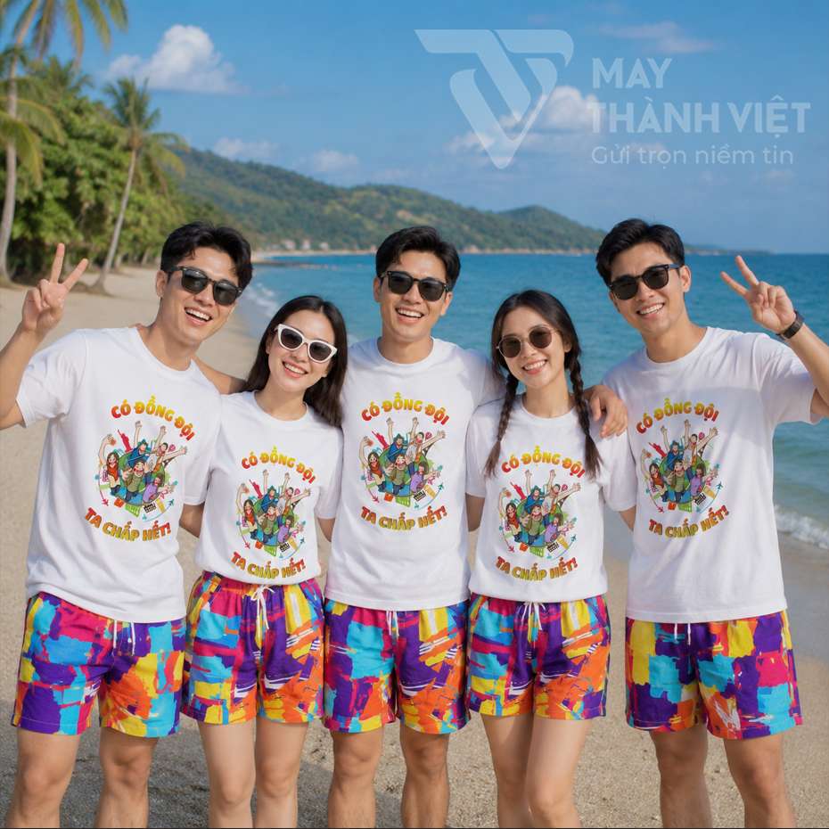 áo thun đồng phục đi du lịch ao thun dong phuc di du lich