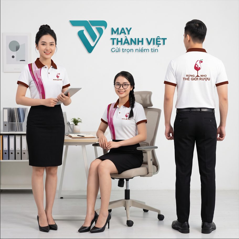 may áo đồng phục may ao dong phuc